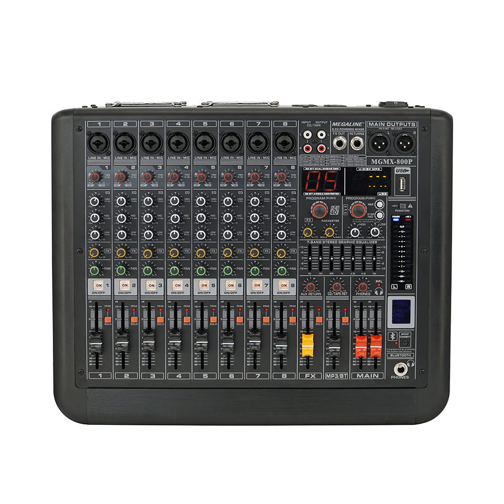 메가라인 MGMX800P 파워드믹서 오디오믹서