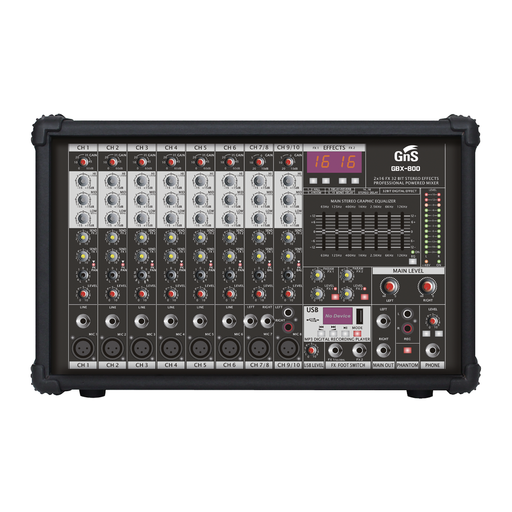 GNS GBX800 파워드믹서