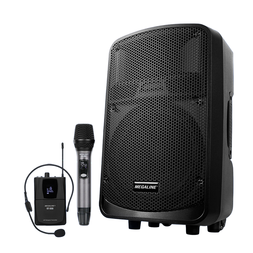 메가라인 MTA8800 이동식앰프 행사용앰프 강의용무선마이크