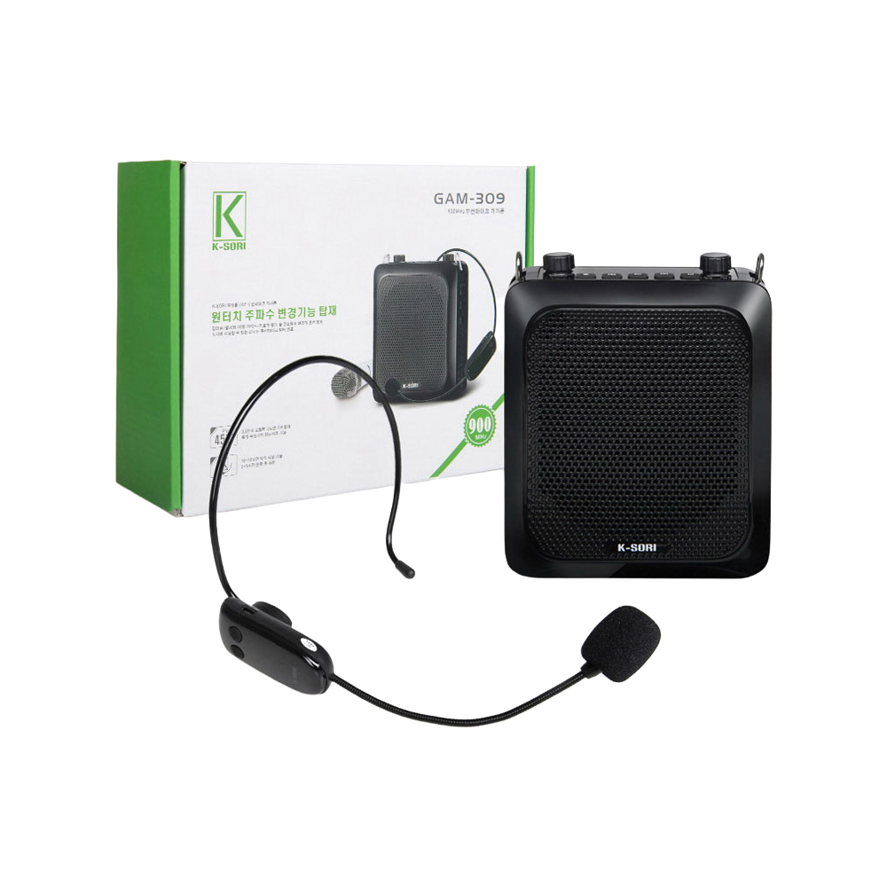 케이소리 GAM309B 강의용무선마이크 기가폰