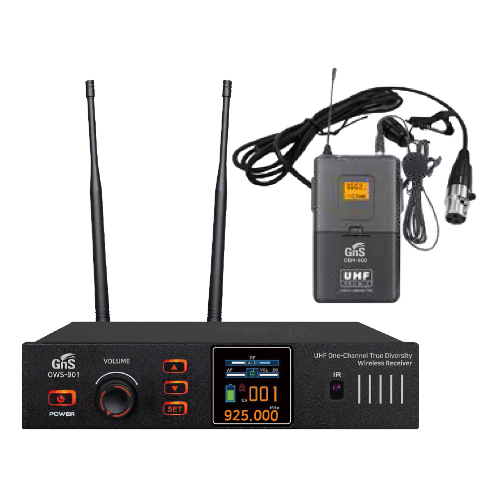 GNS OWS901B 무선마이크 벨트헤드셋