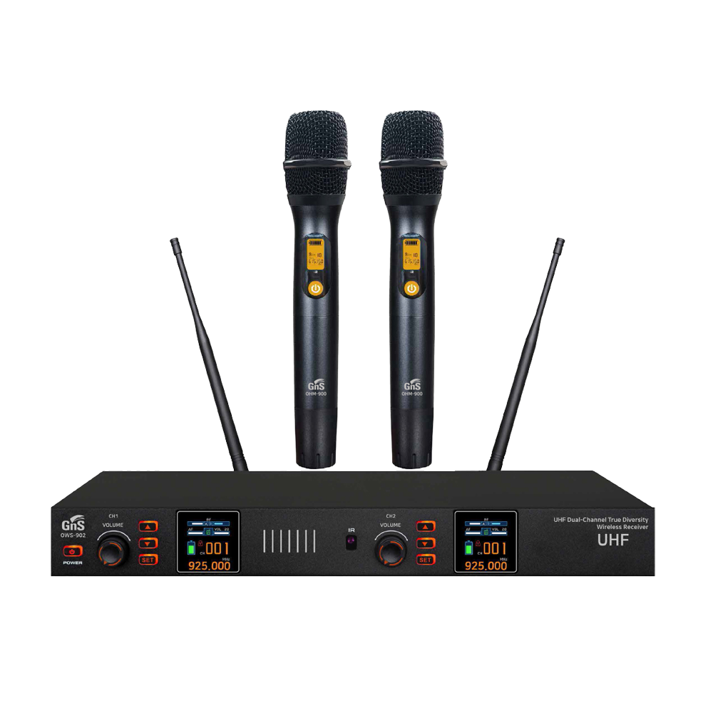 GNS OWS902HH 무선마이크 2채널 핸드마이크