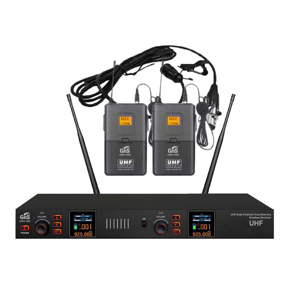 GNS OWS902BB 무선마이크 2채널 헤드셋