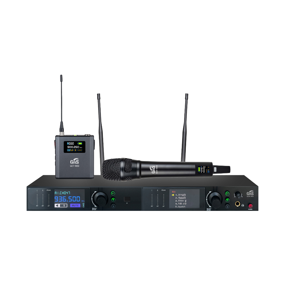 지엔에스 GEW902 무선마이크 2채널