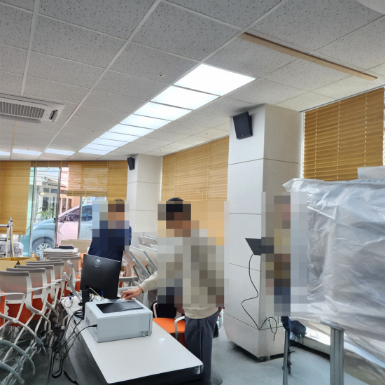 [CASE0175] 회사 강의실 음향시스템 설치 시공